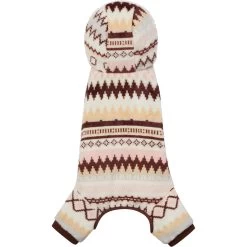 Frisco Fairisle Cozy Plush Fleece Dog & Cat PJs, Cream -Pet Supplies Shop 719006 PT4. AC SS1800 V1692720278