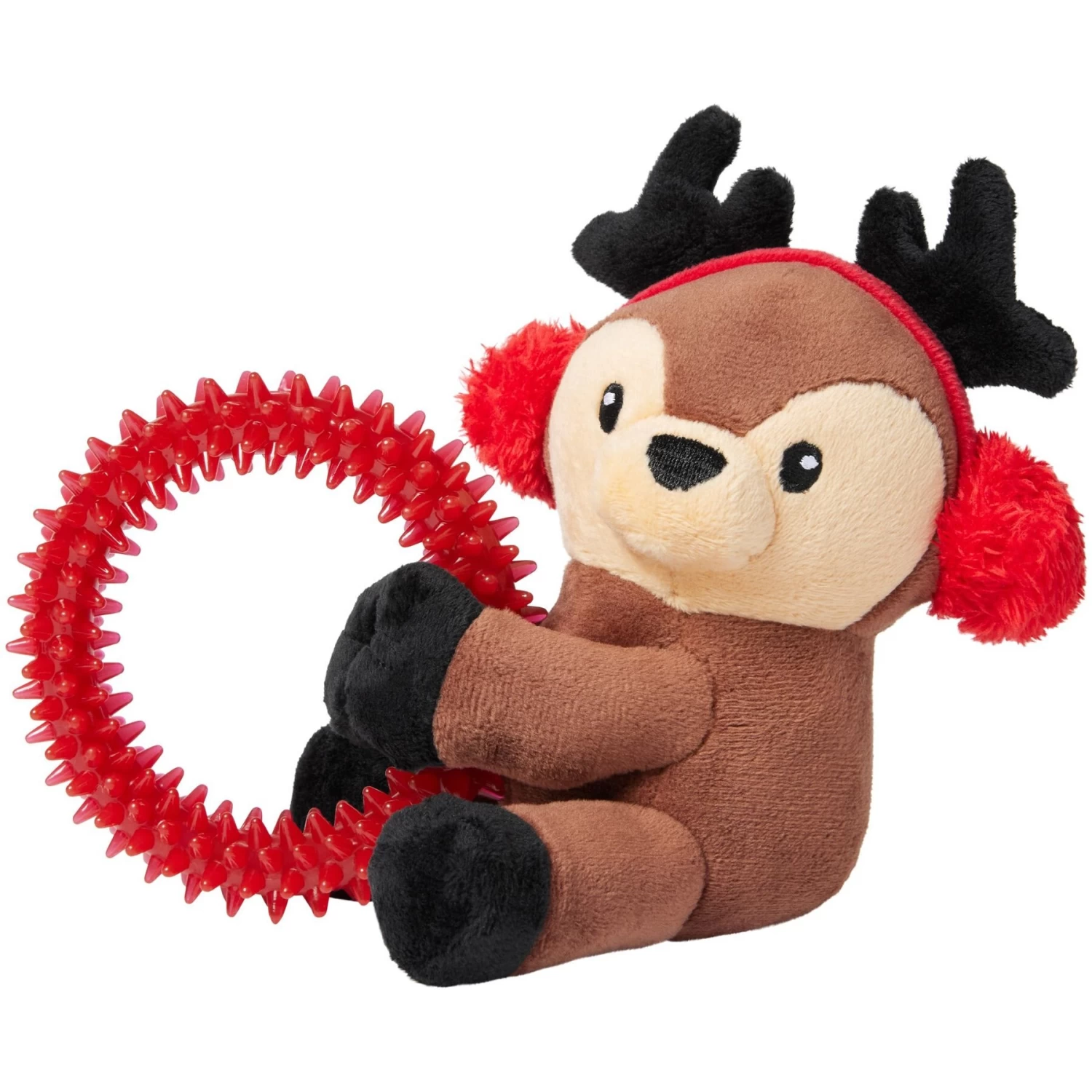 Frisco Holiday Reindeer Plush with TPR Ring Squeaky Puppy Toy Frisco Holiday Reindeer Plush With TPR Ring Squeaky Puppy Toy -Pet Supplies Shop 739958 MAIN. AC SS1800 V1694813159