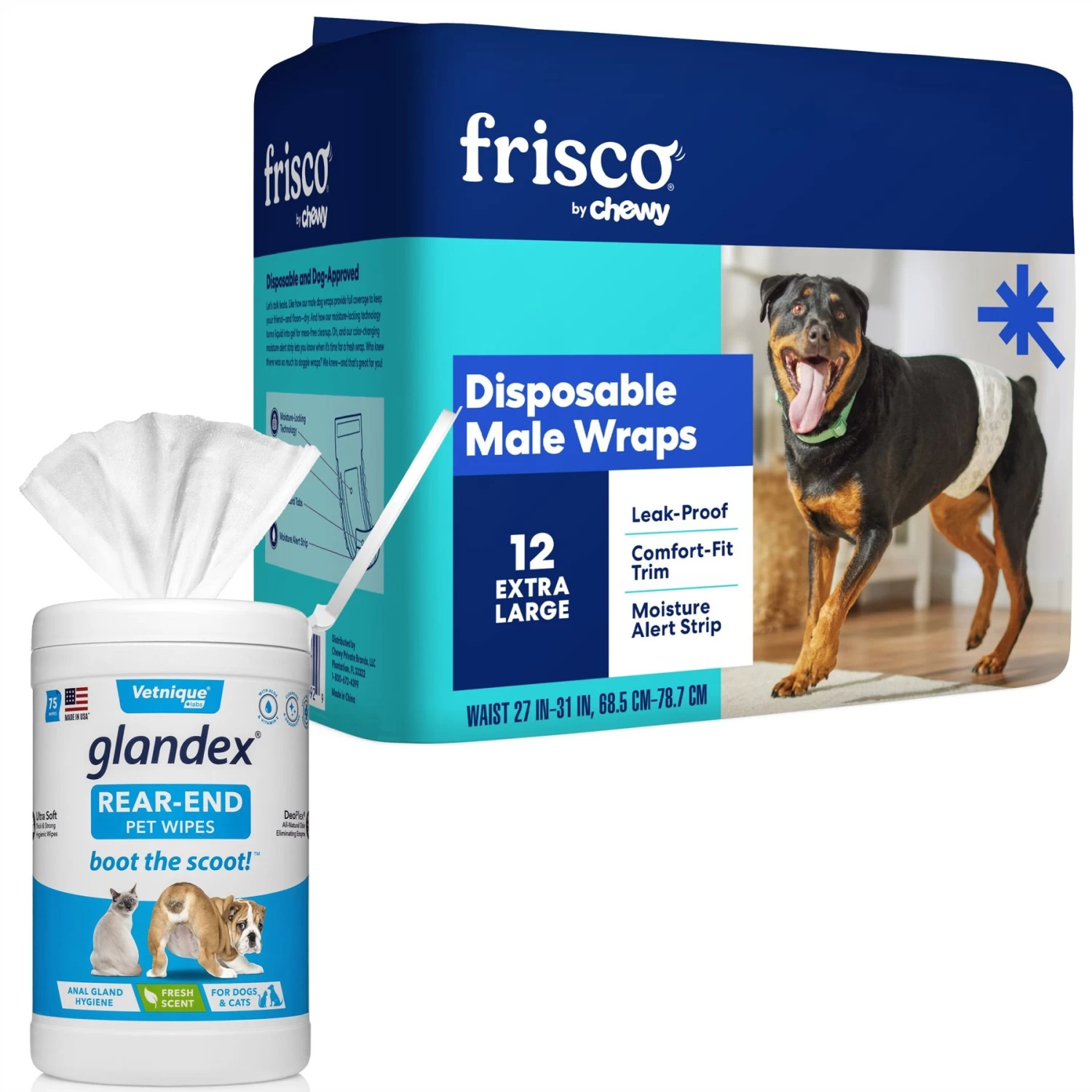 Vetnique Labs Glandex Wipes Rear End Anal Gland Cleansing & Deodorizing Hygienic Rear End Boot the Scoot Dog & Cat Wipes & Frisco Disposable Male Dog Wraps Vetnique Labs Glandex Wipes Rear End Anal Gland Cleansing & Deodorizing Hygienic Rear End Boot The Scoot Dog & Cat Wipes & Frisco Disposable Male Dog Wraps -Pet Supplies Shop 826454 MAIN. AC SS1800 V1682017027