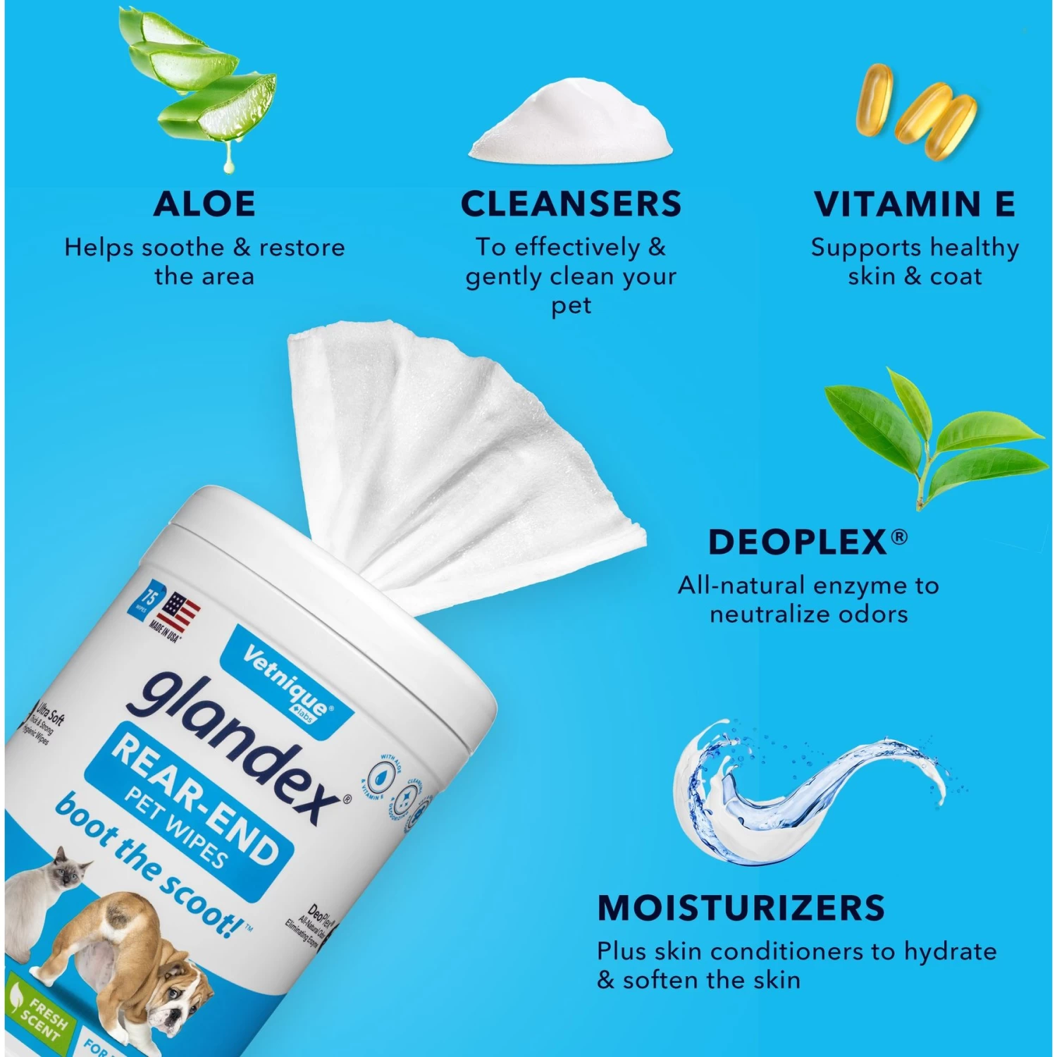 Vetnique Labs Glandex Wipes Rear End Anal Gland Cleansing & Deodorizing Hygienic Rear End Boot the Scoot Dog & Cat Wipes & Frisco Disposable Male Dog Wraps Vetnique Labs Glandex Wipes Rear End Anal Gland Cleansing & Deodorizing Hygienic Rear End Boot The Scoot Dog & Cat Wipes & Frisco Disposable Male Dog Wraps -Pet Supplies Shop 826454 PT3. AC SS1800 V1681332051