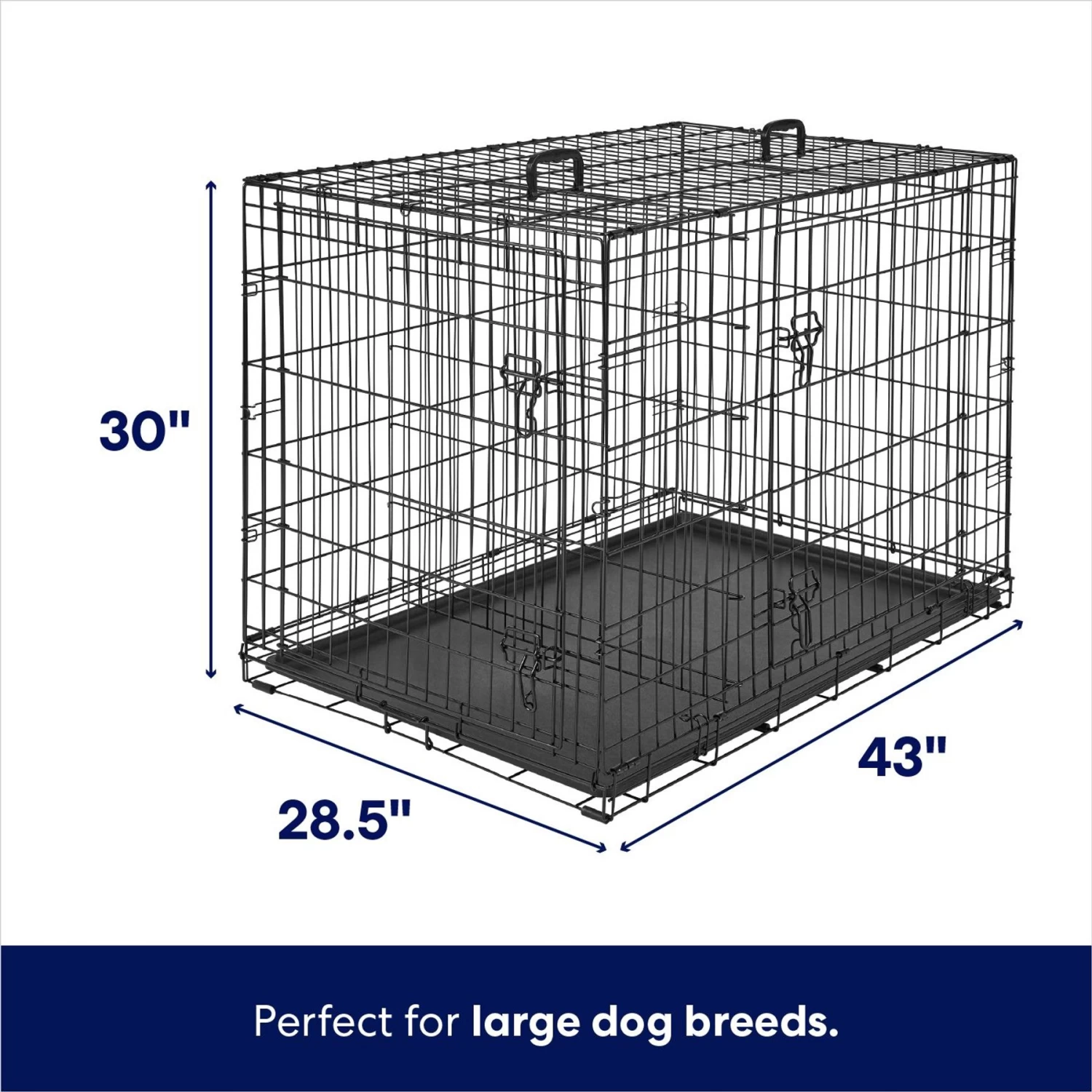 Frisco Fold & Carry Double Door Collapsible Wire Dog Crate Frisco Fold & Carry Double Door Collapsible Wire Dog Crate -Pet Supplies Shop 88789 PT1. AC SS1800 V1667229188