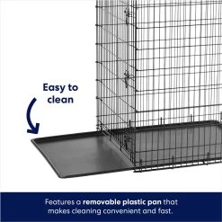 Frisco Heavy Duty Single Door Wire Dog Crate & MidWest Quiet Time Fleece Dog Crate Mat -Pet Supplies Shop 933510 PT3. AC SS1800 V1692305569