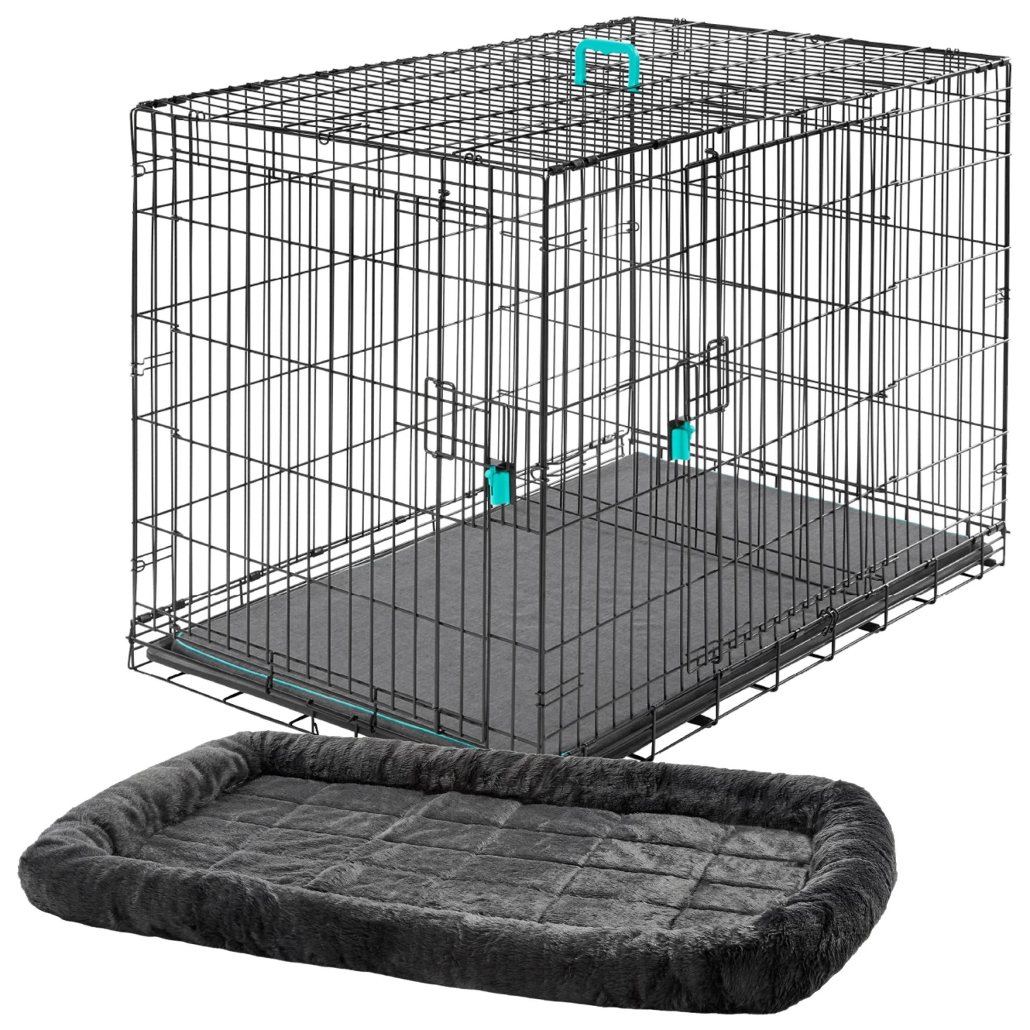 Frisco Heavy Duty Enhanced Lock Double Door Fold & Carry Wire Dog Crate & Mat Kit & MidWest Quiet Time Fleece Dog Crate Mat Frisco Heavy Duty Enhanced Lock Double Door Fold & Carry Wire Dog Crate & Mat Kit & MidWest Quiet Time Fleece Dog Crate Mat -Pet Supplies Shop 947398 MAIN. AC SS1800 V1693924195