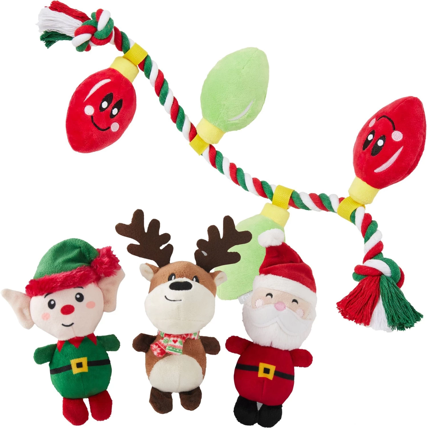 Frisco Holiday Santa's Helpers Plush Squeaky Dog Toy, 3 count & Frisco Holiday Lights Plush with Rope Squeaky Dog Toy Frisco Holiday Santa's Helpers Plush Squeaky Dog Toy, 3 Count & Frisco Holiday Lights Plush With Rope Squeaky Dog Toy -Pet Supplies Shop 986206 MAIN. AC SS1800 V1698258117